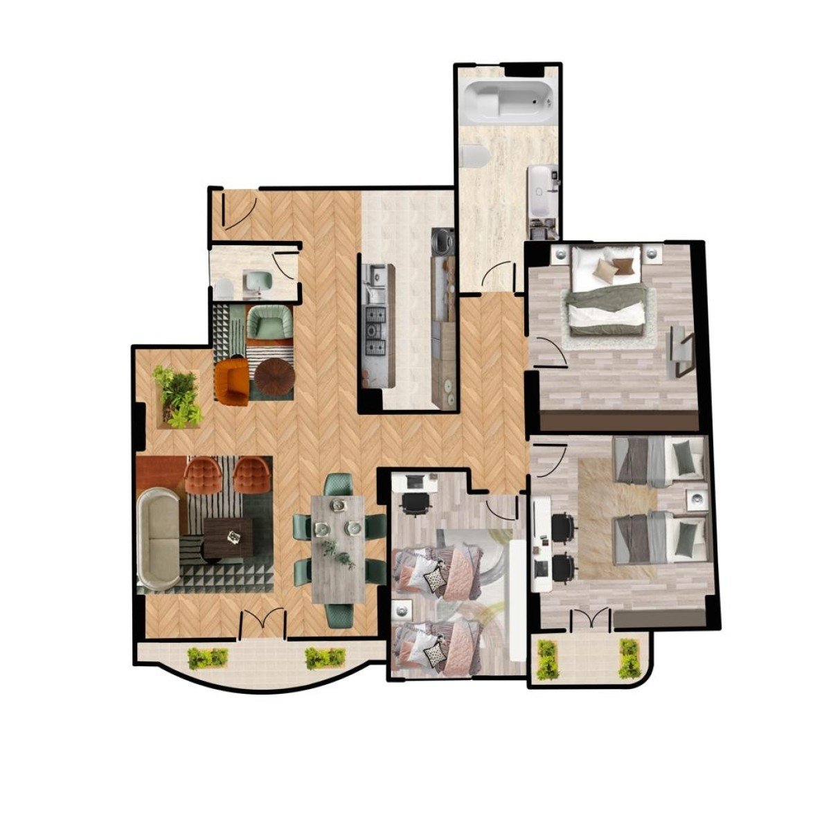  وحده سكنيه 172 متر ببرج عدنان 