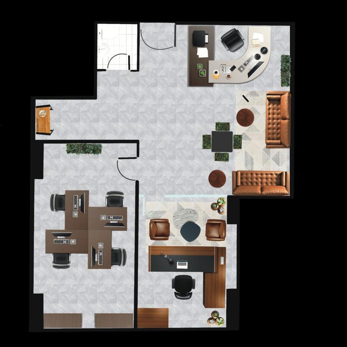 وحده إداريه 67.5 متر ببرج عدنان 